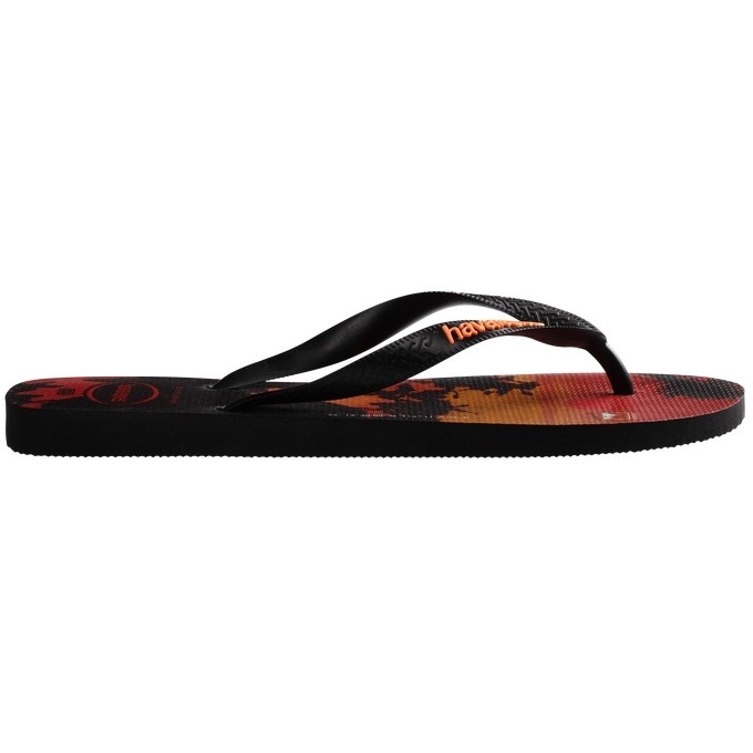【HAVAIANAS】Hype/黑帶橘紅