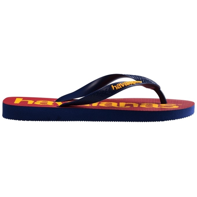 【HAVAIANAS】Logomania II/紅底橙字