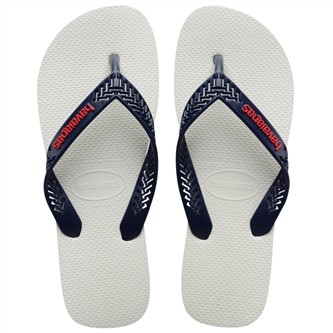 【HAVAIANAS】Power light solid/白底深藍帶
