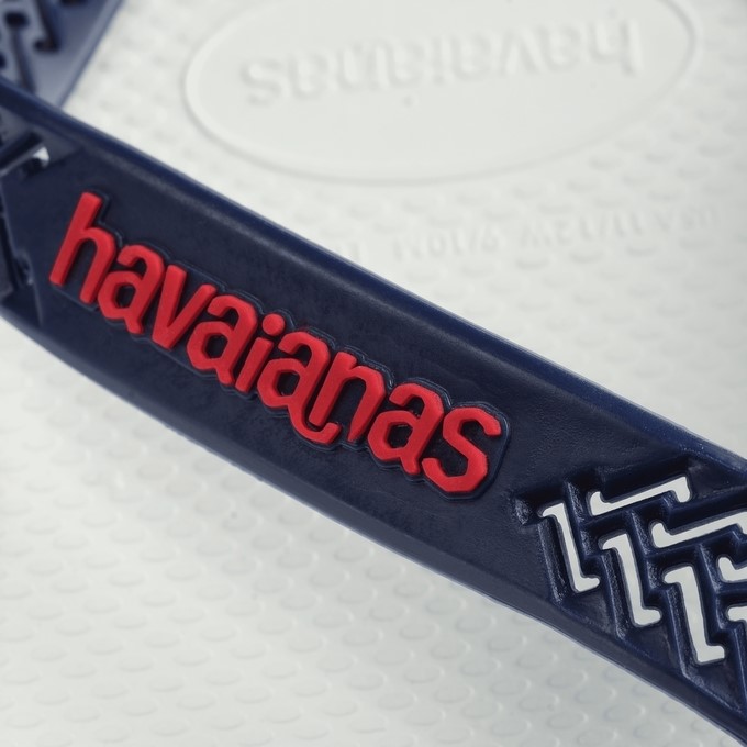 【HAVAIANAS】Power light solid/白底深藍帶