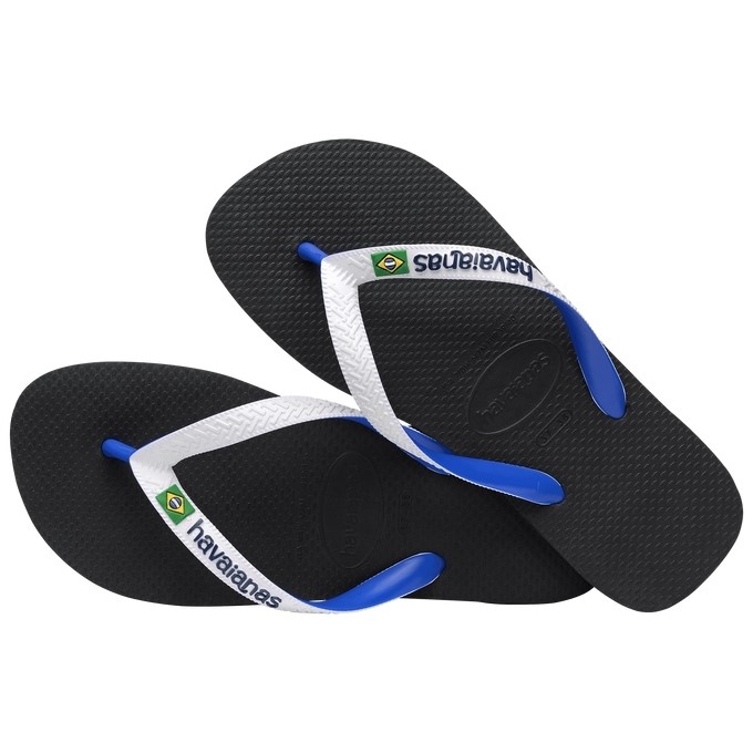 【HAVAIANAS】Top mix/黑底藍白