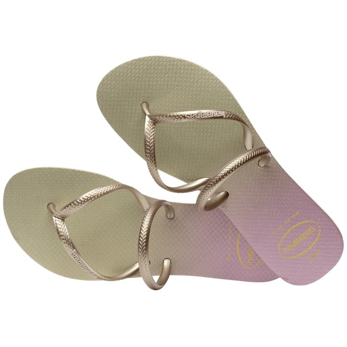 【HAVAIANAS】Flat duo irisdescent/雙帶漸層杏紫