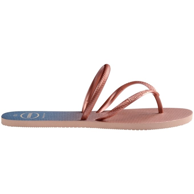 【HAVAIANAS】Flat duo irisdescent/雙帶漸層粉藍