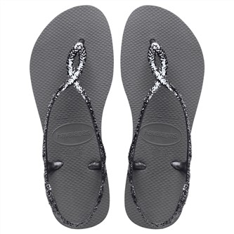 【HAVAIANAS】Luna premium II涼鞋/亮片灰