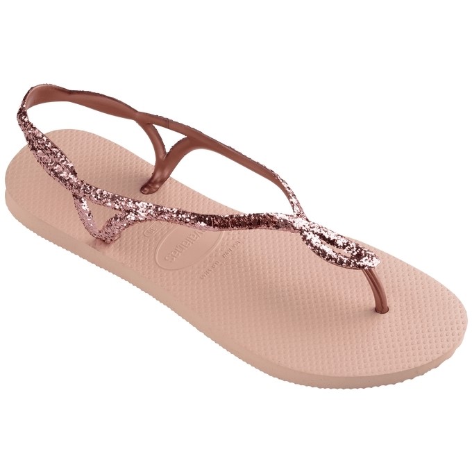 【HAVAIANAS】Luna premium II涼鞋/亮片芭蕾粉