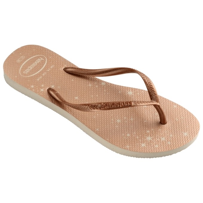 【HAVAIANAS】Slim gloss/古銅閃耀星