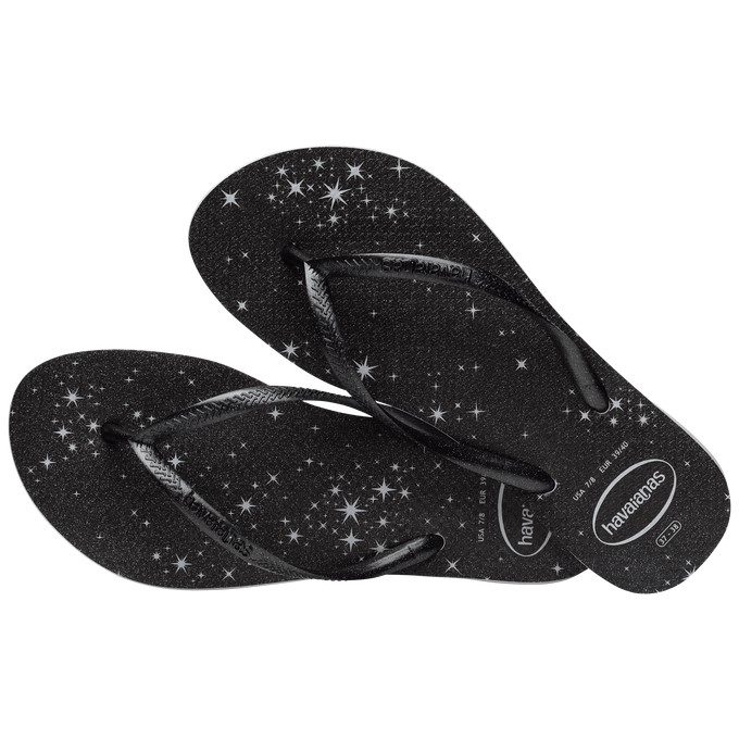 【HAVAIANAS】Slim gloss/黑閃耀星