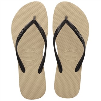 【HAVAIANAS】Slim logo metallic/沙金黑扣