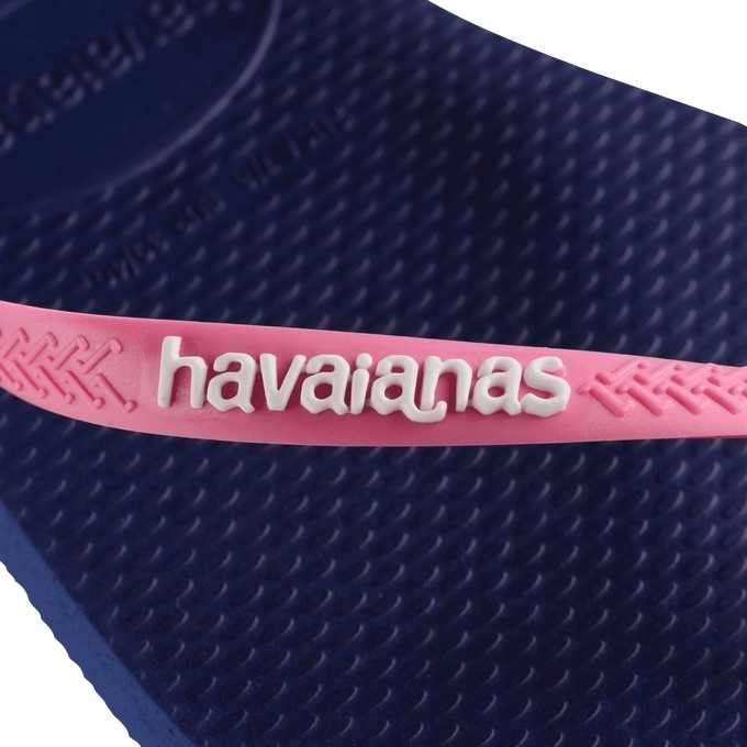 【HAVAIANAS】Slim logo popup/藍底粉帶