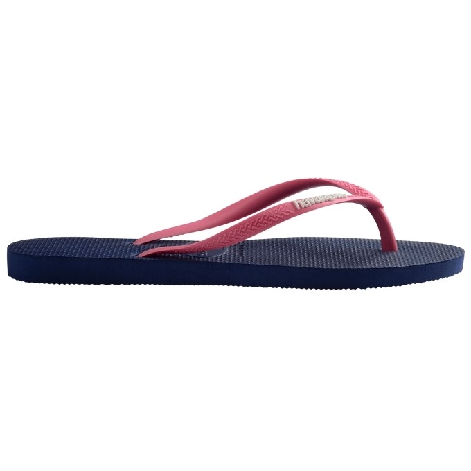 【HAVAIANAS】Slim logo popup/藍底粉帶