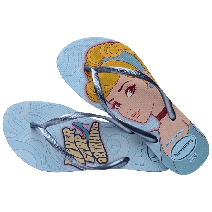 【HAVAIANAS】Slim princesas/藍灰姑娘