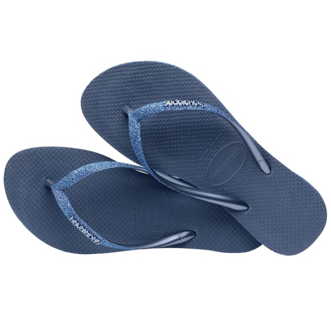 【HAVAIANAS】Slim sparkle II/金蔥水手藍