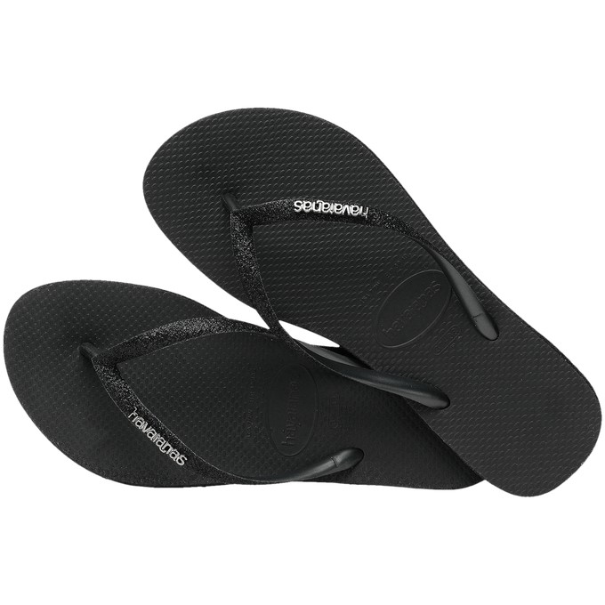 【HAVAIANAS】Slim sparkle me/金蔥黑