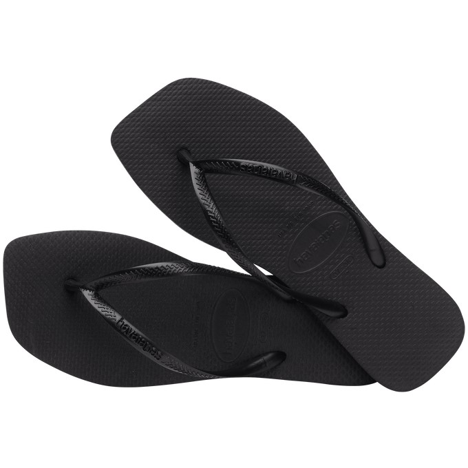 【HAVAIANAS】Slim square/方頭黑
