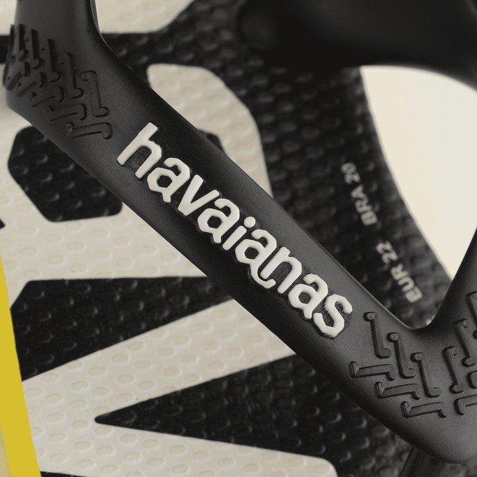 【HAVAIANAS】Logomania涼鞋/黃黑 