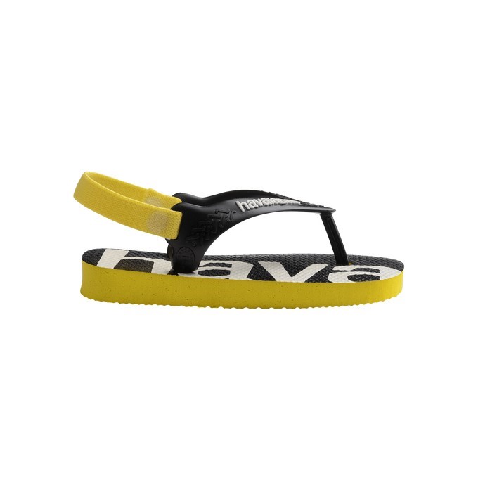 【HAVAIANAS】Logomania涼鞋/黃黑 