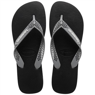 【HAVAIANAS】Power light solid/黑底灰帶