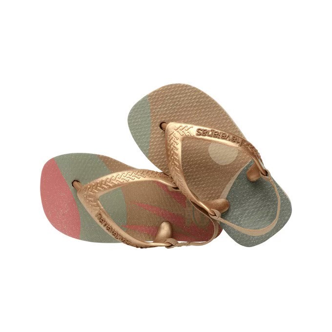 【HAVAIANAS】palette glow涼鞋/金