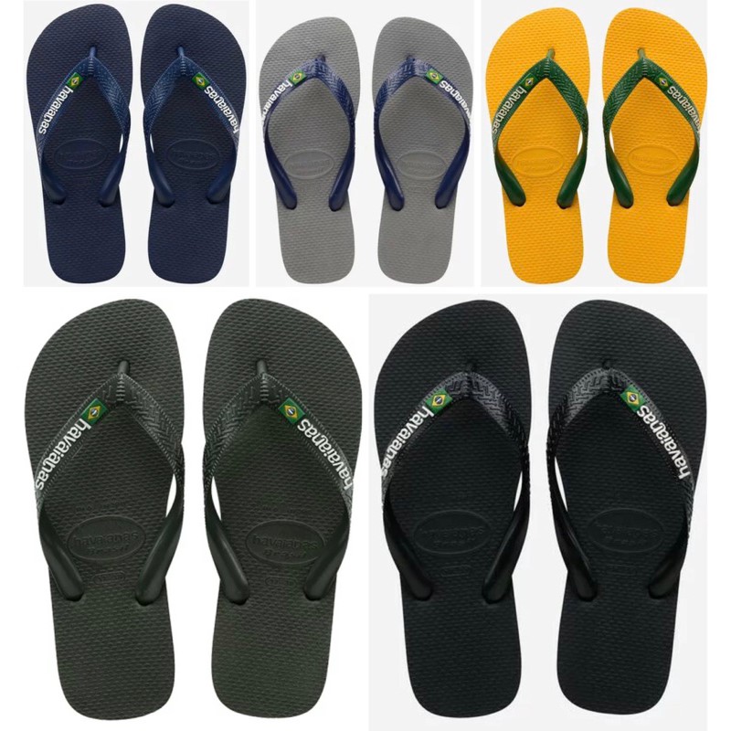 【HAVAIANAS】Brasil logo/黃色夾心