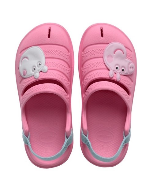 【HAVAIANAS】 peppa pig包頭涼鞋/佩佩豬粉