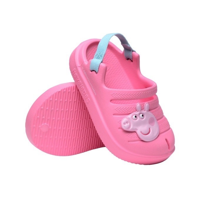 【HAVAIANAS】 peppa pig包頭涼鞋/佩佩豬粉