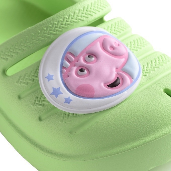 【HAVAIANAS】Baby peppa pig包頭涼鞋/佩佩豬綠