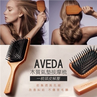 【質本嚴】AVEDA 木質氣囊按摩梳 大款