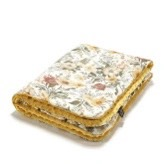 【質本嚴】波蘭品牌 LA MILLOU正品Minky Warm Blanket VINTAGE MEADOW HONEY薑黃/厚款80 x 100