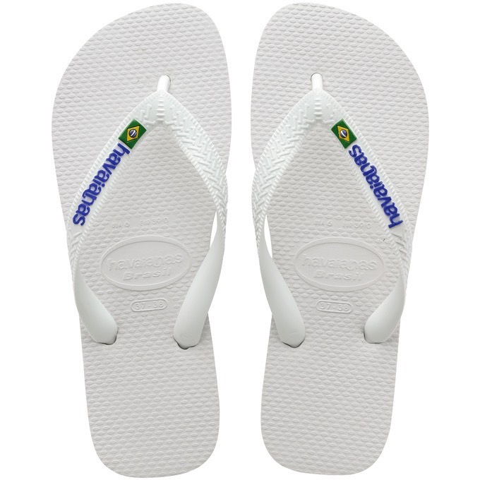 【HAVAIANAS】Brasil logo/白色夾心
