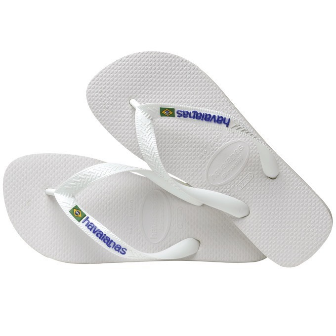 【HAVAIANAS】Brasil logo/白色夾心