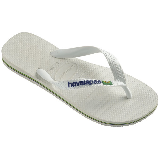 【HAVAIANAS】Brasil logo/白色夾心