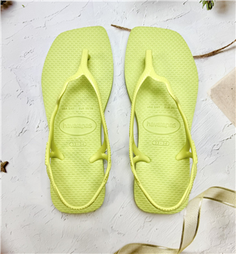【HAVAIANAS】Soleil閃電涼鞋/萊姆綠