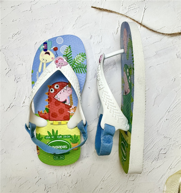 【HAVAIANAS】peppa pig涼鞋/藍
