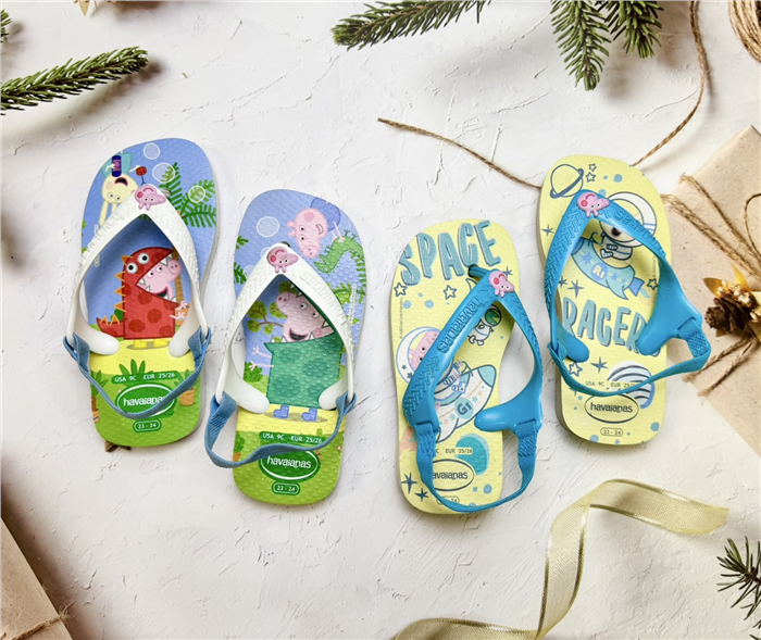 【HAVAIANAS】peppa pig涼鞋/綠