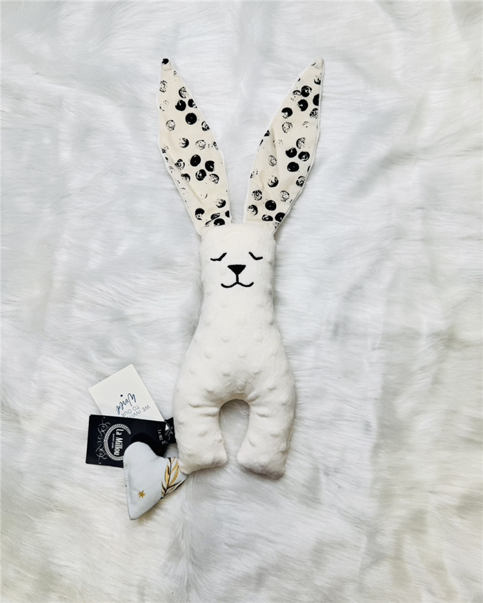 【質本嚴】波蘭品牌 La millou正品 Mr. bunny 安撫兔 23公分- 粉白點點