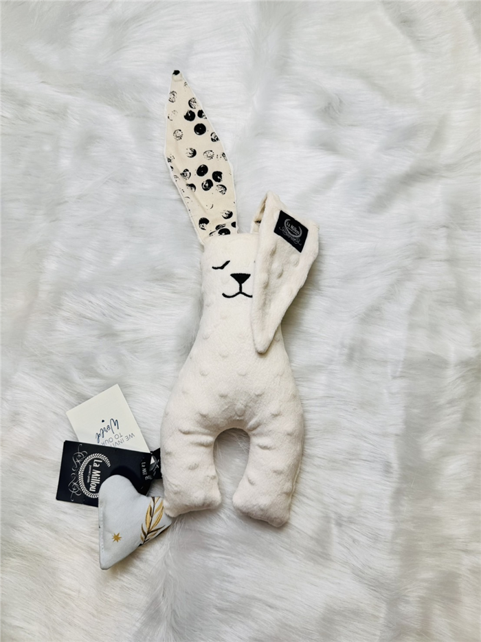 【質本嚴】波蘭品牌 La millou正品 Mr. bunny 安撫兔 23公分- 粉白點點