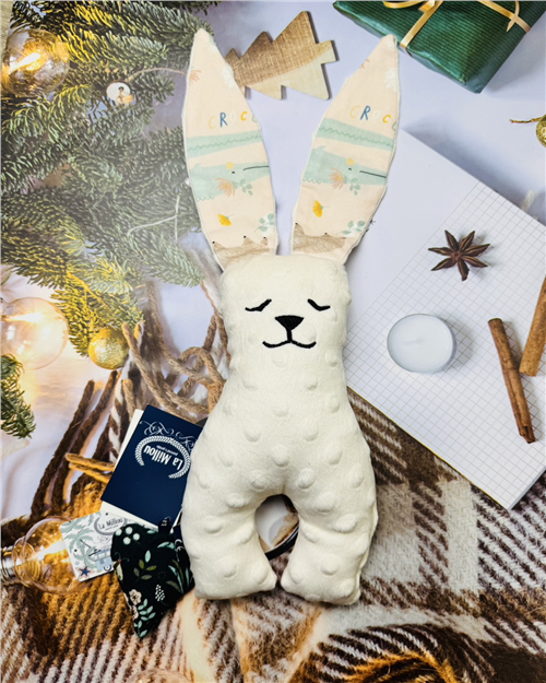 【質本嚴】波蘭品牌 La millou正品 Mr. bunny 安撫兔 23公分-粉白動物