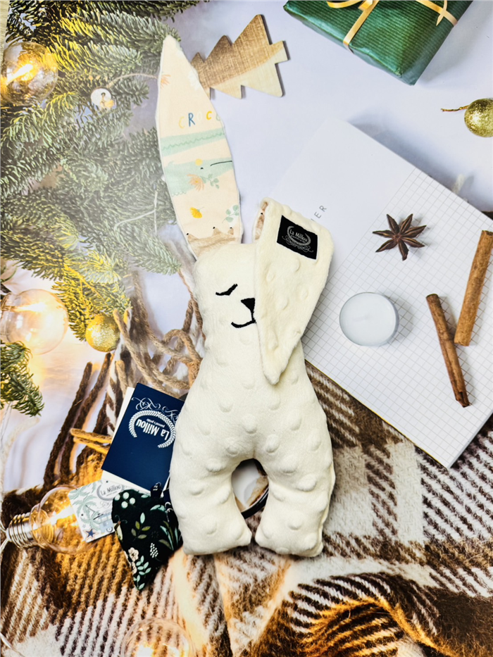 【質本嚴】波蘭品牌 La millou正品 Mr. bunny 安撫兔 23公分-粉白動物