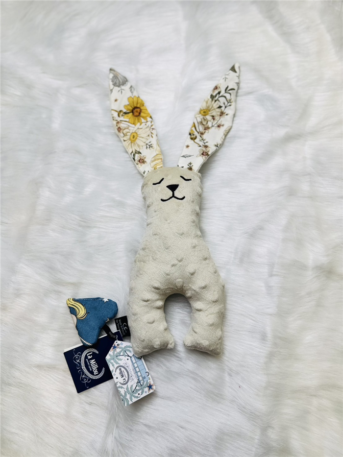 【質本嚴】波蘭品牌 La millou正品 Mr. bunny 安撫兔 23公分-奶茶波斯菊