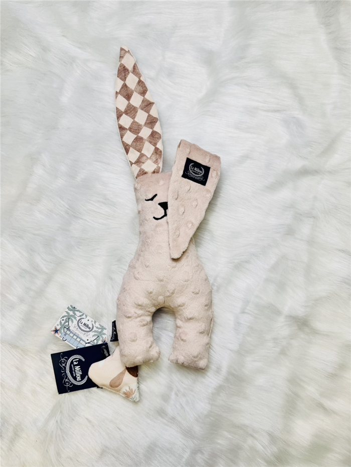【質本嚴】波蘭品牌 La millou正品 Mr. bunny 安撫兔 23公分-粉起司格