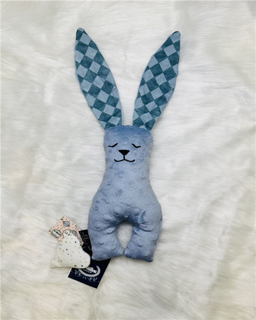 【質本嚴】波蘭品牌 La millou正品 Mr. bunny 安撫兔 23公分-藍起司格