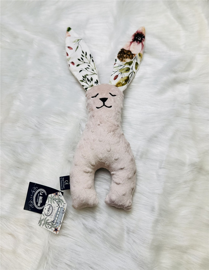 【質本嚴】波蘭品牌 La millou正品 Mr. bunny 安撫兔 23公分-藕色(無愛心吊牌)