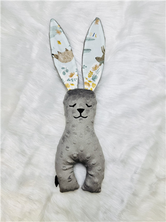 【質本嚴】波蘭品牌 La millou正品 Mr. bunny 安撫兔 23公分-灰(有麻布袋)