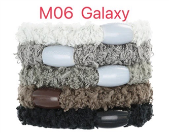 【質本嚴】美國正品L.Erickson 毛毛款髮圈 原裝5入/M06