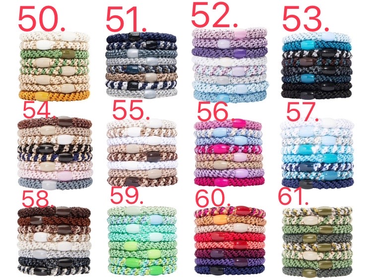 【質本嚴】美國正品L.ERICKSON 粗款髮圈 名牌髮圈 袋裝8入/50~61