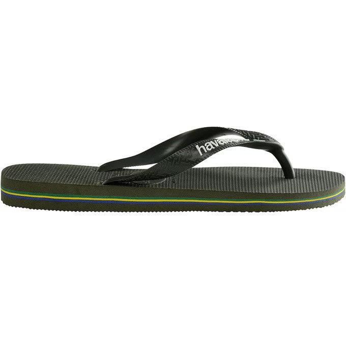 🔥【HAVAIANAS】Brasil logo/墨綠夾心
