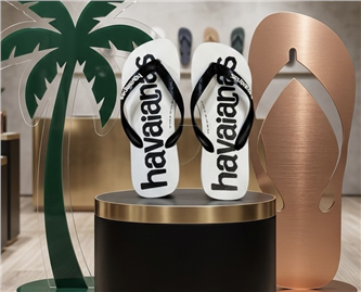 🔥【HAVAIANAS】Logomania II/白底黑字