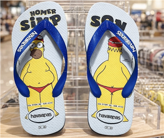 🔥【HAVAIANAS】Simpsons/泳裝荷馬