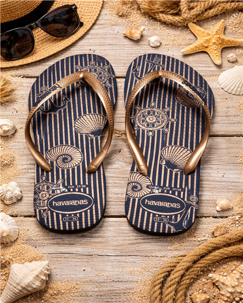 【HAVAIANAS】Slim nautical/海軍藍