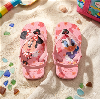 【HAVAIANAS】Disney涼鞋/粉